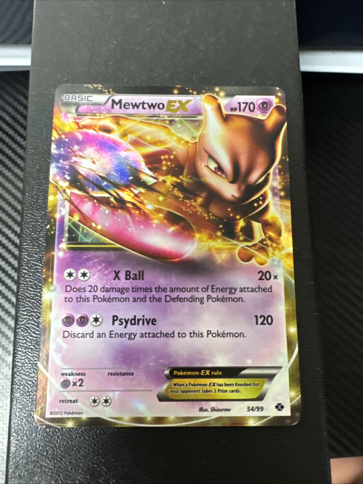 Mewtwo EX 2012 Ultra Rare Next Destinies 54/99 NM Holo