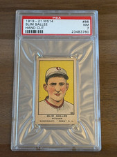 1919-21 W514 #86 Slim Sallee (Hand Cut) Cincinnati Reds - PSA 7
