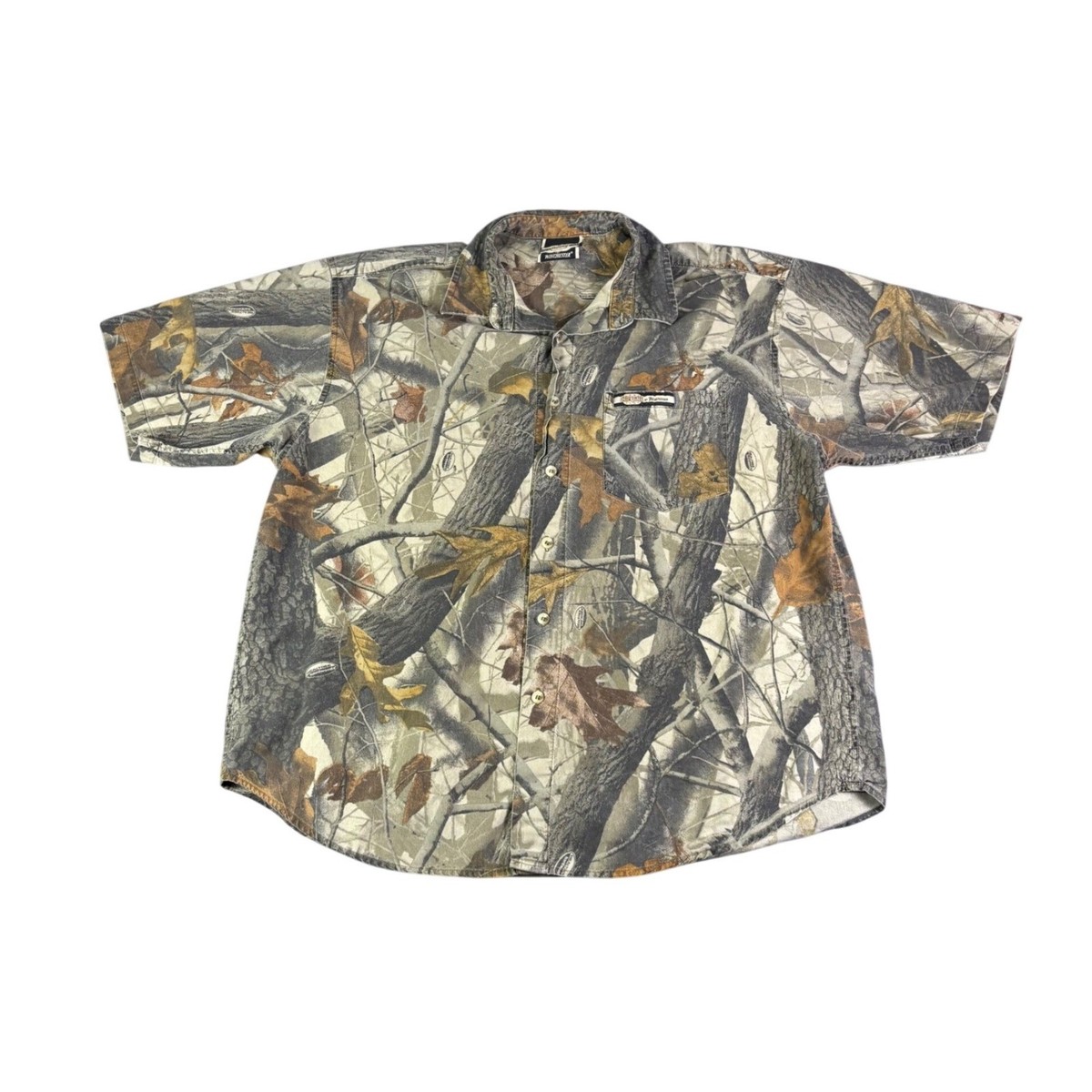 Supreme by Winchester Mens Realtree Hardwoods Camo Short Sleeve 