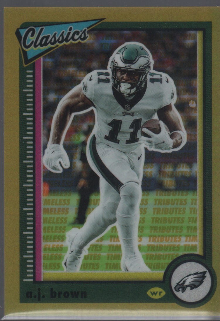 A.J. Brown 2022 Panini Classics Timeless Tributes Gold Philadelphia Eagles