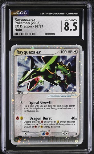 Rayquaza ex graded CGC 8.5 for sale on eBay
