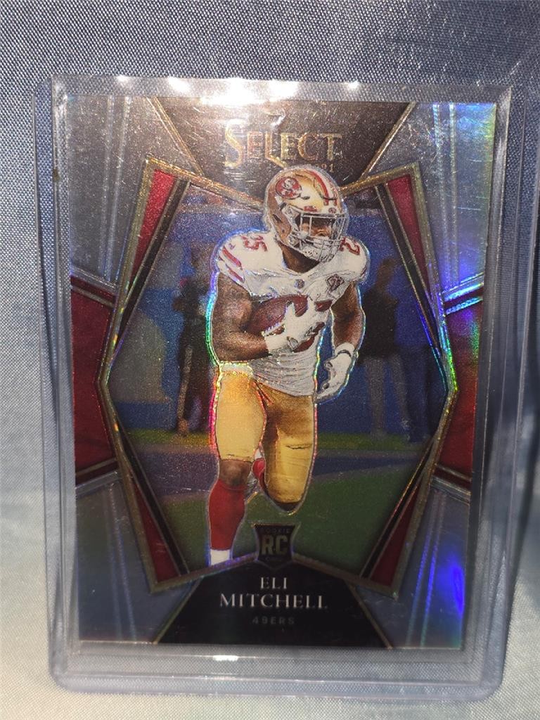 2021 Panini Select #192 Eli Mitchell Silver Prizm Rookie San Francisco 49ers