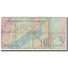 #647449 Geldschein, Mazedonien, 10 Denari, 2008, KM:14h, SGE+