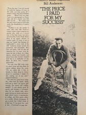 Bill Anderson, Three Page Vintage Clipping