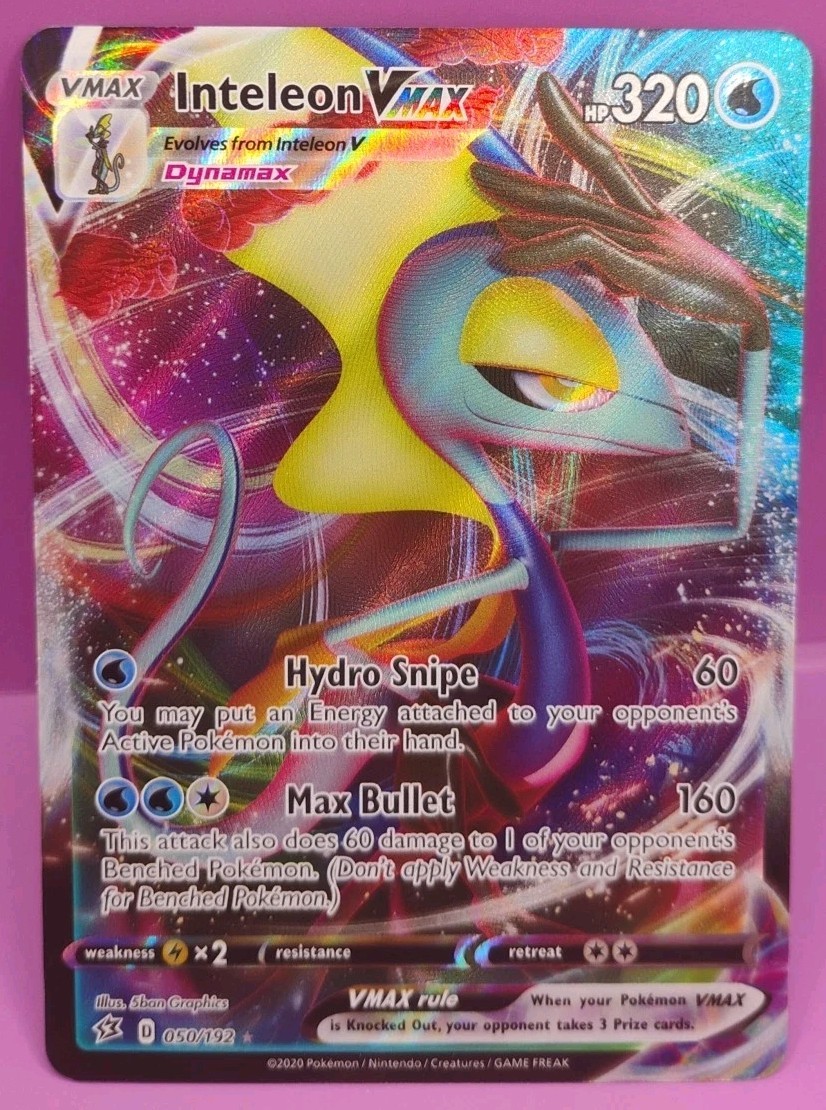 Inteleon VMAX 050/192 Rebel Clash Pokemon Card