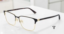 GUCCI GG0756OA 002 Rectangular Squared Metal Gold Havana 56 mm Men's Eyeglasses