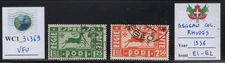 WC1_31369. AEGEAN COL.: ISL. RODI. 1936 special del. set. Sc.E1-E2. Used