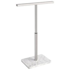Hand Towel Holder Stand, T-Shape Adjustable 9.06"-17.68", Brushed Nickel