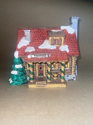 Department 56 Original Snow Village Pinewood Log Cabin 1989