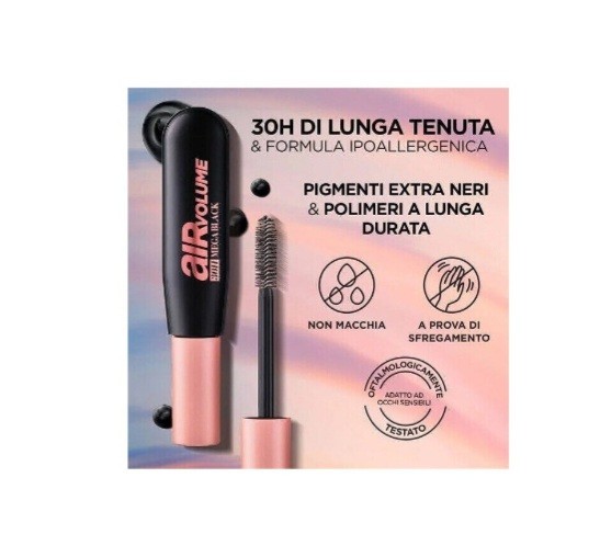 L' Oreal Air Volume Mega 30H Extra Nero Mascara