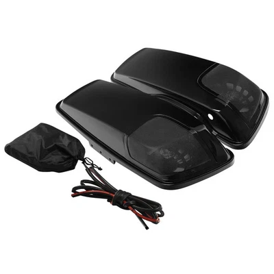 5" x 7" Saddlebag Speaker Lids W/Grills Fit for Harley Touring FLT FLHT FLHTCU - Photo 1/4
