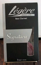 Legere Bass Clarinet Signature Reed Strength 2.75 New In Box Sealed