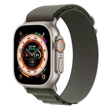 Apple Watch Ultra Cellular Smartwatch 49mm Titan Alpine Loop Green Size S 