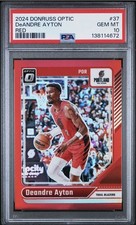2024 PANINI DONRUSS OPTIC #37 DEANDRE AYTON RED PSA 10 /99