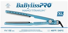 BaBylissPRO Nano Titanium Pro Extended 1-1/4" Ionic Flat Iron
