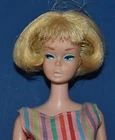 Barbie 1965 American Girl Doll Bendable Legs in Original Swimsuit- No Green Ears