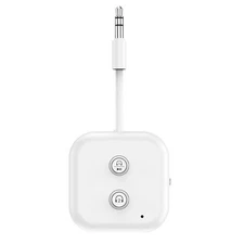 Bluetooth 5.3 Transmitter Receiver for up to 2 Headphones, Dual Link 3.5mm Au...