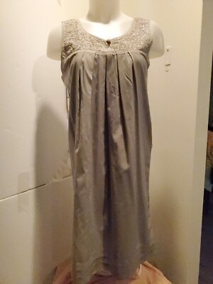 DKNY Jeans  Women Grey Embroidered Dress Size Xs