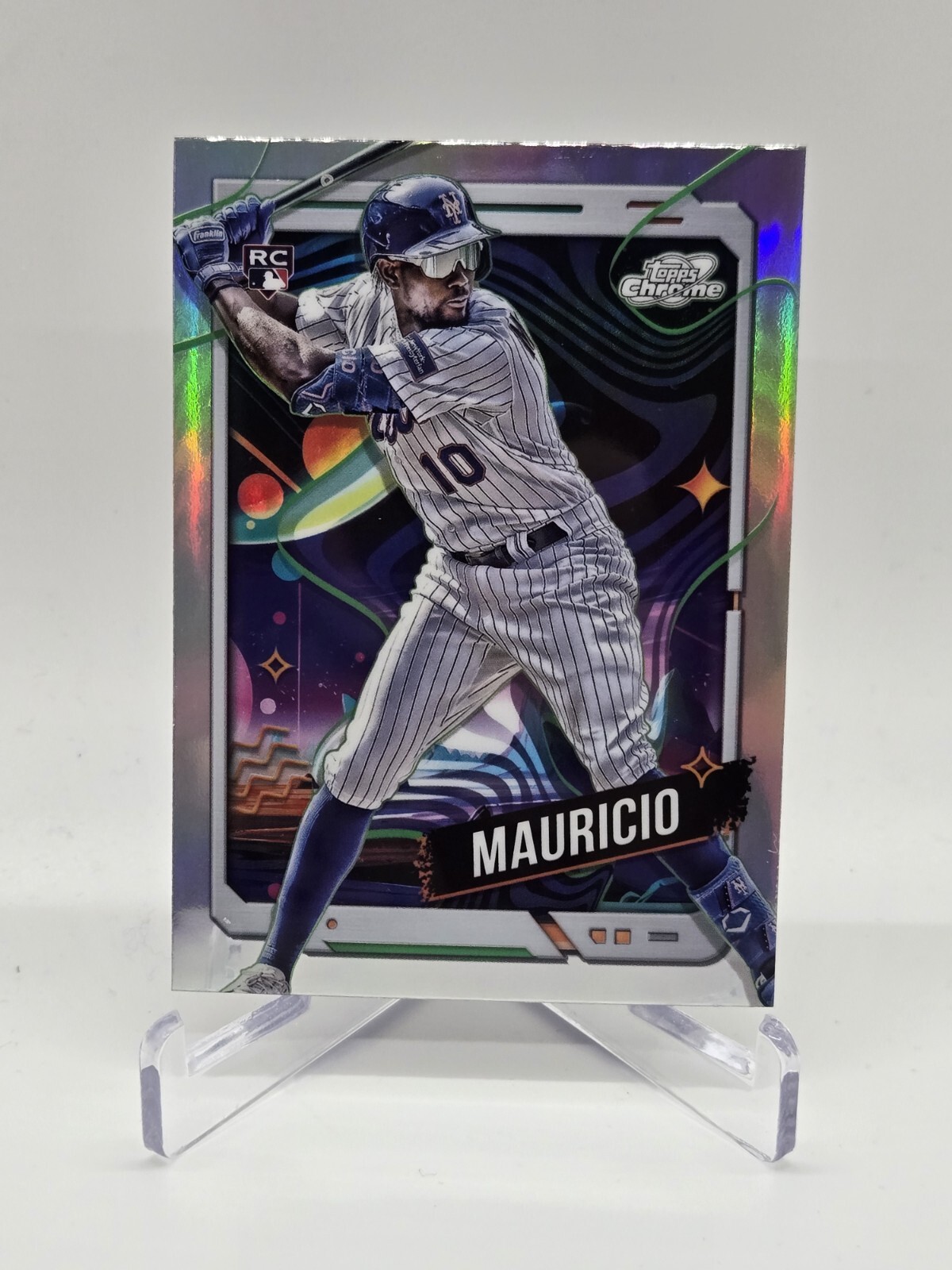 2024 Topps Cosmic Chrome Baseball #10 Ronny Mauricio (RC) Refractor