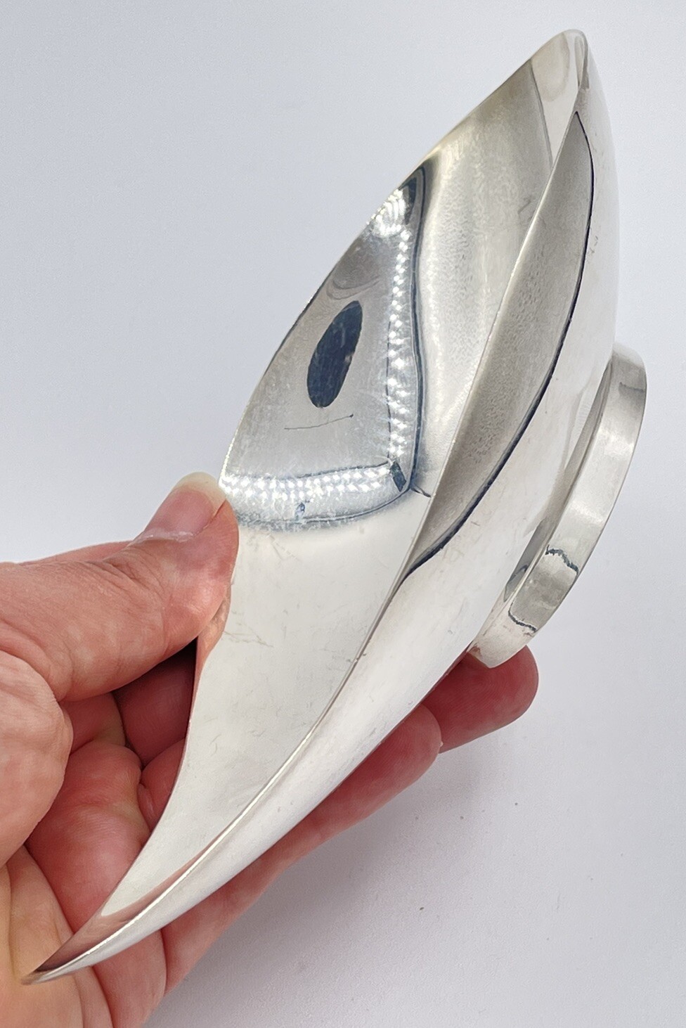 THREE Modernist REED & BARTON #64 65 68 Silverplate BOWLS  JOHN PRIP 1955 nestng