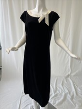 Vintage Componix M Dress Black Velour Made In Guatemala