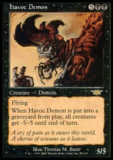 Magic the Gathering MTG Havoc Demon (74) Legions   MP
