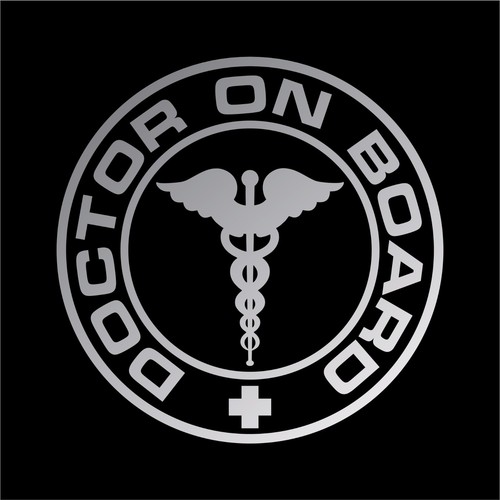 Doctor On Board EMS EMT Nurse Star Of Life Emergency Vinyl Decal Sticker - Picture 14 of 15