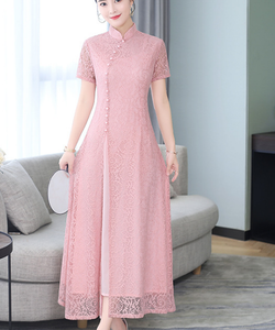 a line cheongsam