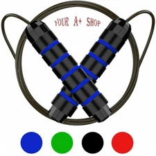 2Pcs Jump Rope Skipping Aerobic Exercise Boxing Adjustable Bearing Speed Workout