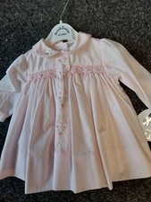 SALE NEW SARAH LOUISE SMOCKED BABY DRESS STYLE 013356 SIZES 3 MTHS 6 MTHS 12 MTH