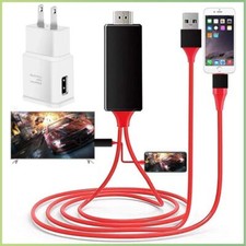 HDMI Adapter Cable 1080P Digital AV Converter for iPhone iPad iPod to TV Cord