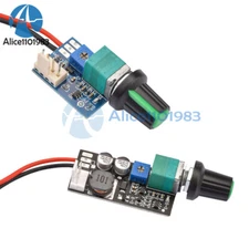 DC12V PWM Fan Governor Speed Control With Knob 2-3/4Wire Switch Fan Regulation