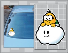 PAPER LAKITU Vinyl Decal #1 Paper Mario Car Laptop Sticker Cloud Koopa