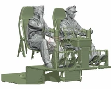 Legend 1/48 B-17 US Bomber Aircraft Pilot & Co-Pilot Set WWII (2 Figures) LF4810