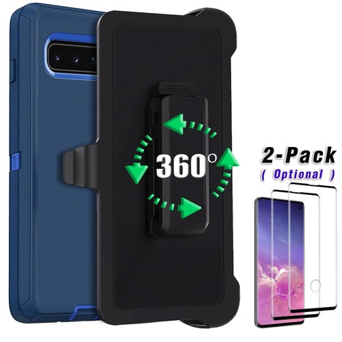 Für Samsung Galaxy S10/S10+/S10e Hülle Hybrid Hard Clip Cover mit Displayschutz - Bild 19 von 54