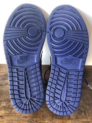 NIKE AIR JORDAN 1 RETRO HIGH OG I PATENT LEATHER DEEP ROYAL BLUE BLACK WHITE 9.5 - Picture 6 of 24