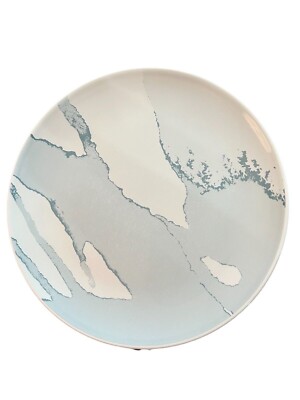 IKEA Behaga Turquoise Blue White Grey Dinner Plates 10 1/8'' (11 Available)