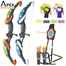 Light Up Bow and Arrow Set Kids Archery Game Toy Indoor Outdoor Boys Girls Gifts