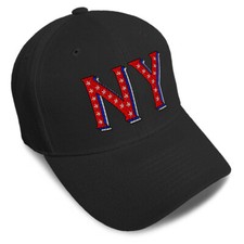 Baseball Cap New York Red Flag Stars New York City Dad Hats for Men & Women