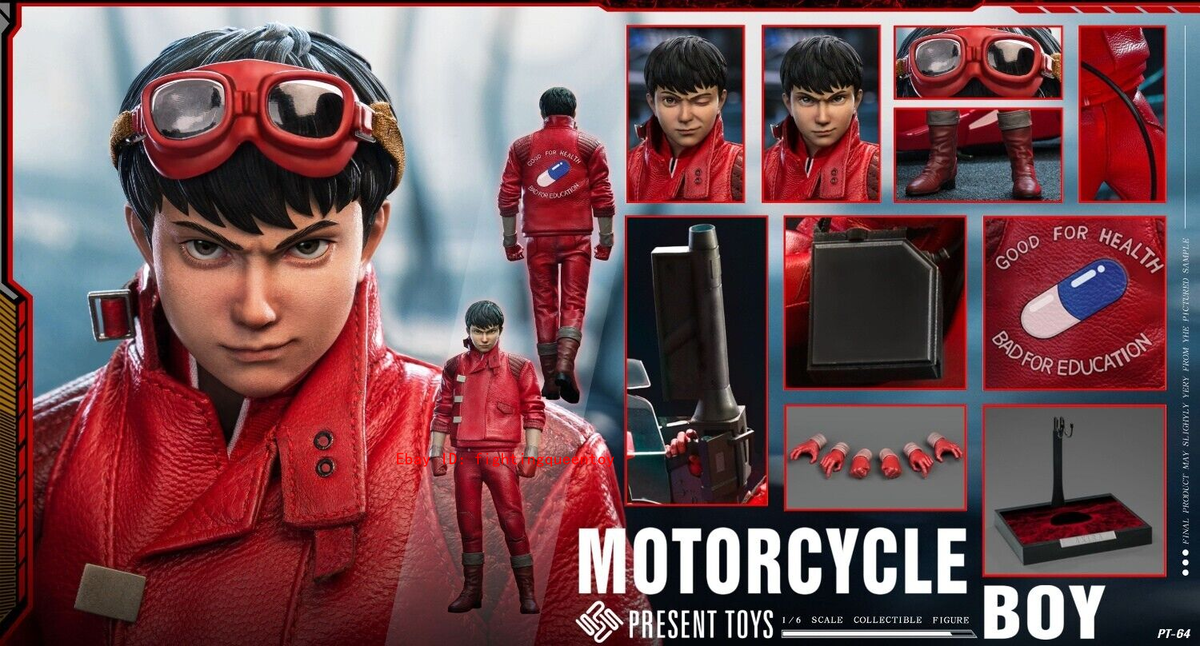 PRESENT TOYS PT-SP64 Motorcycle Boy AKIRA 1/6 Male Action PRESENT TOYS PT-SP64 Motorcycle Boy AKIRA 1/6 Male Action