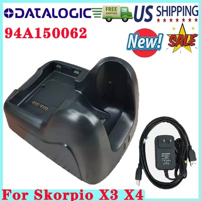 Datalogic Skorpio X3 X4 Single Cradle Base With Power Supply P/N: 94A150062 US