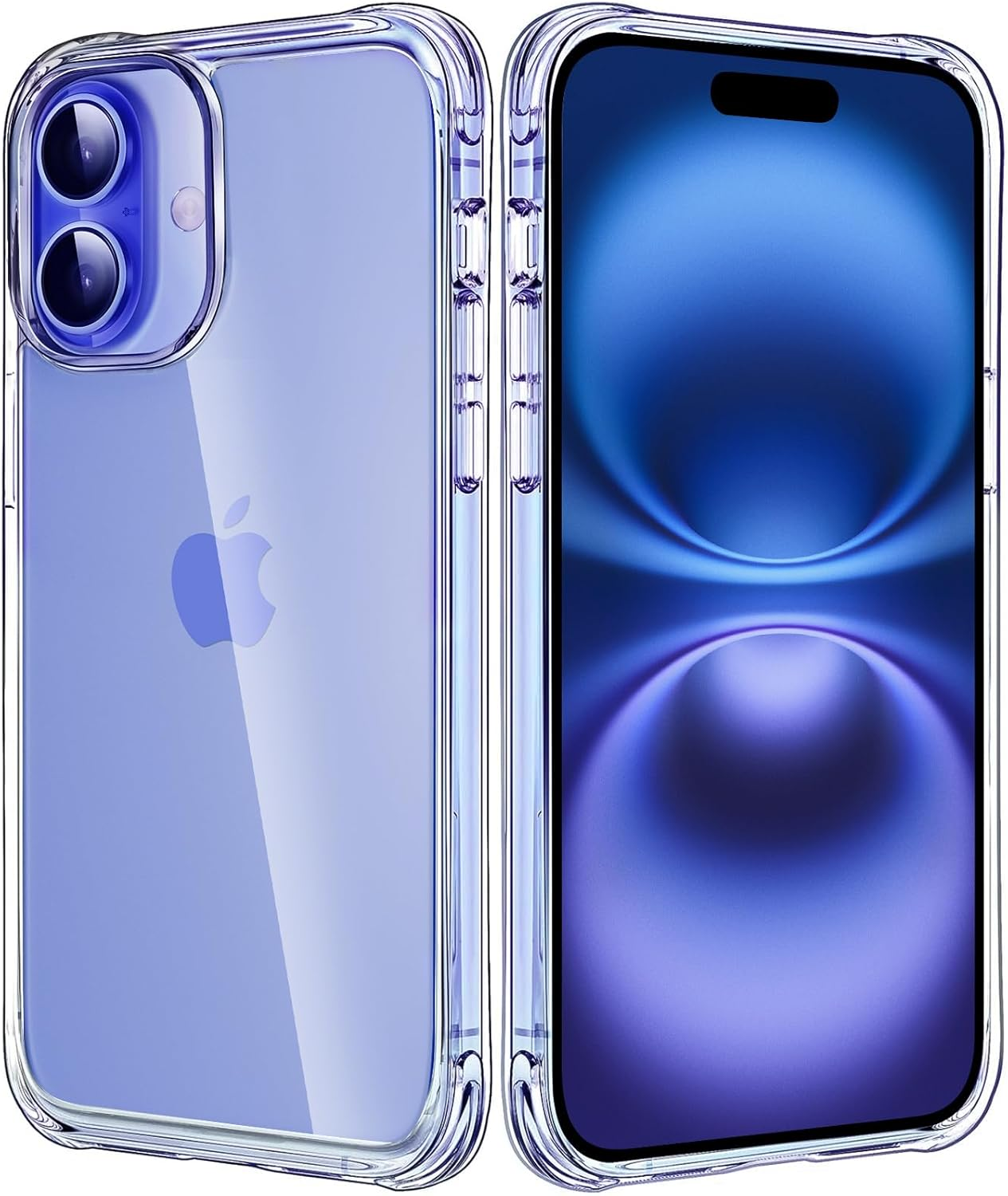 iPhone 16 Case - Clear -Anti-Yellowing,16FT Military-Grade Shockproof Slim Cover-image