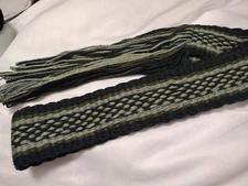 Item20  Powder Horn strap/sash 4 Shades Of Green 45" long x 2  1/4" wide 