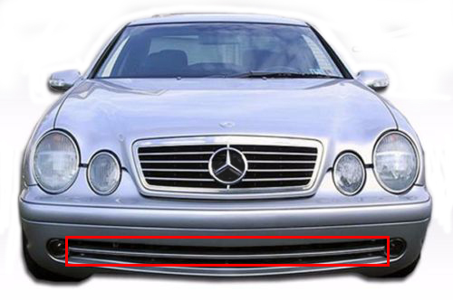 Alternative of part 208 885 00 22 CLK W208 AMG Front Bumper Grille fiberglass - Bild 1 von 6