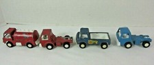 Lot Of 4 Tootsie Toys Chemical Trucks Wheelie Wagon Made In USA
