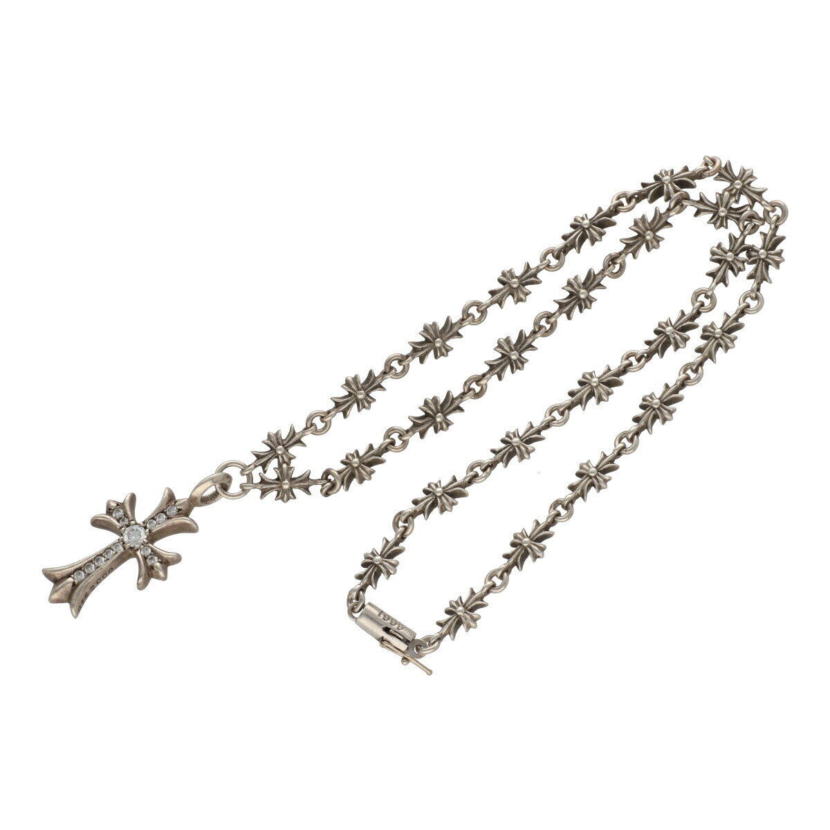 Chrome Hearts Tiny E CH Plus /w Tiny Fat Cross Pendant Chrome Hearts Tiny E CH Plus /w Tiny Fat Cross Pendant