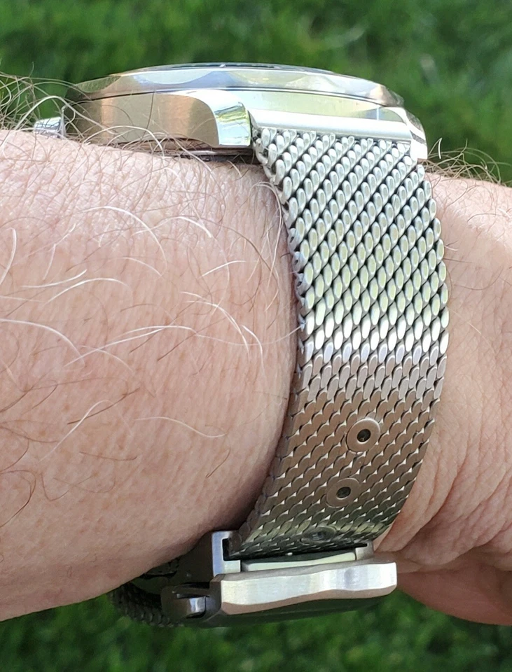 20mm Braided Stainless Mesh Band For Omega Seamaster No Time To Die 007 - Image 2 of 4