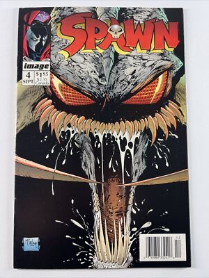 Spawn # 4 (1992) 1st Cover App of Violator McFarlane | Newsstand | Image