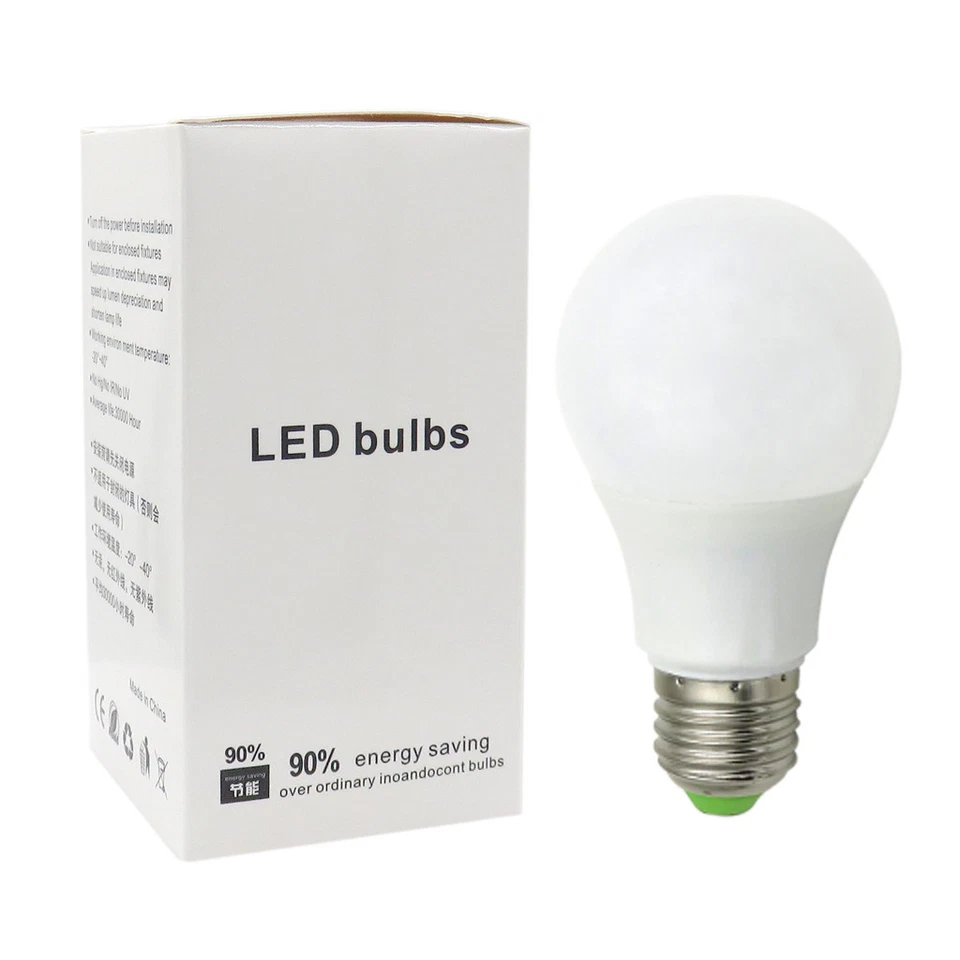 3pcs LED Light Lamp E27 A19 AC/DC 12-24V 5W Globe Bulb Warm White Equivalent 60W - Image 3 of 4