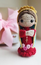 Virgencita of Guadalupe with Pink Rosary